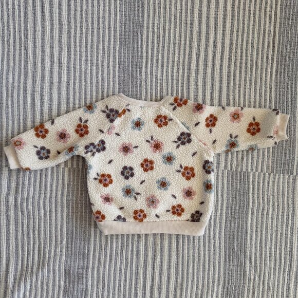 Fleece Floral Sweatshirt - Picture 3 of 3